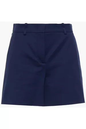 Emilio Pucci Women Shorts - Belted stretch-cotton shorts - Blue