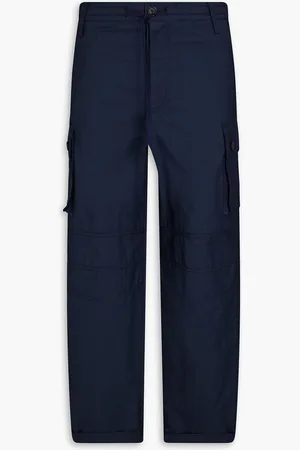 Jacquemus Le Pantalon Pêche Convertible Cotton Trousers In Blue