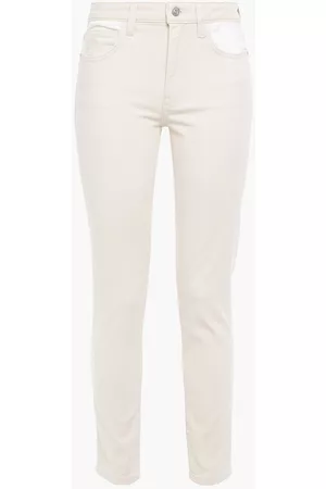 Current/Elliott Women Skinny Jeans - The Stiletto two-tone high-rise skinny jeans - Neutral