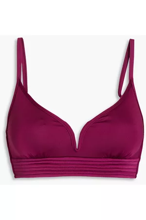 Seafolly Women Triangle Bikinis - Quilted triangle bikini top - Purple
