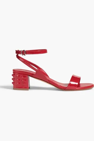 Red flat hot sale dress sandals