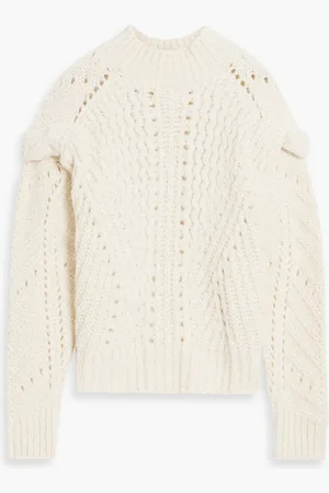 Open Knit Sweater White