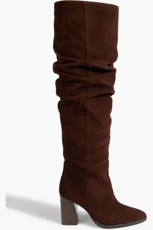 Over the knee outlet high boots brown