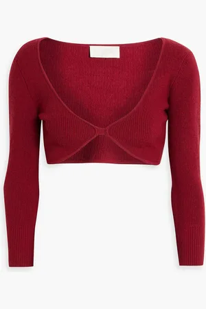 KNITTED BRA TOP - RED – Yuzefi