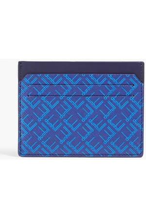 Serapian Men's Stepan Money Clip Wallet, Ocean Blue Black, Men's, Small Leather Goods Billfolds Bifold Trifold Wallets