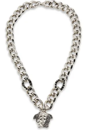 Versace on sale necklace silver