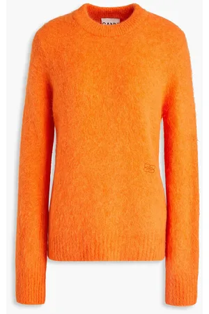 Orange sweater clearance women