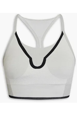 Pour Moi Fuller Bust Energy Spirit Scoop Neck Underwired Sports Bra In Grey  Marl And Pink for Women