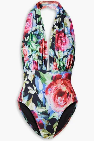 Buy Reiss White/Navy Willow Colourblock Belted Swimsuit from Next USA