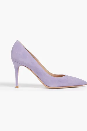 Maysale heels Manolo Blahnik Purple size 37.5 IT in Suede - 40761419