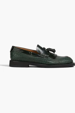 Green mens best sale dress shoes