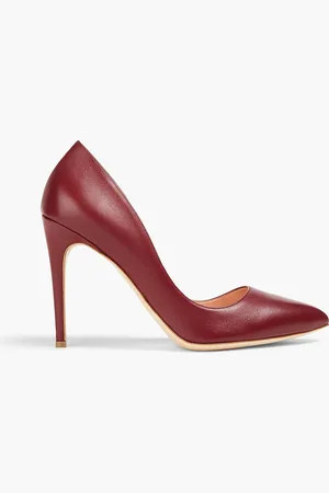Sexy Shoes Peep Toe Stiletto Heels Suede Ankle Buckle Straps Platforms Pumps  - Burgundy in Sexy Heels & Platforms - $112.63