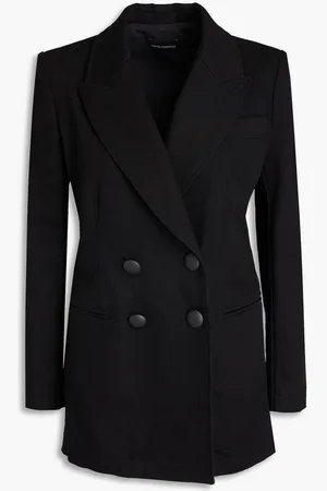 Emporio Armani Double-breasted stretch-cotton twill blazer
