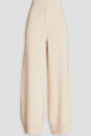 GENTRYPORTOFINO Wool and cashmere-blend tapered pants - White