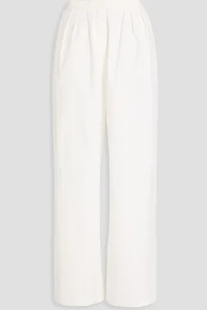 Maje Cotton-canvas wide-leg pants