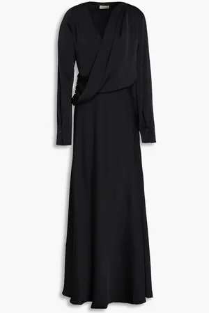 Nicholas Draped satin maxi dress