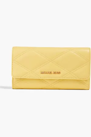 Michael Kors Jet Set quilted faux leather wallet