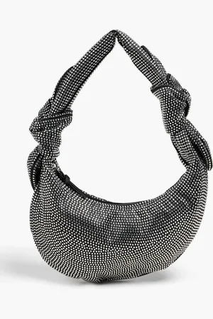 STINE GOYA Julius crystal-embellished satin shoulder bag