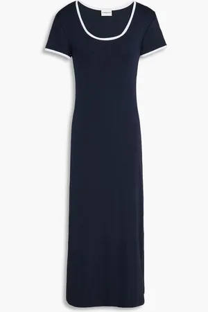 Claudie Pierlot Cotton-jersey midi dress - Blue