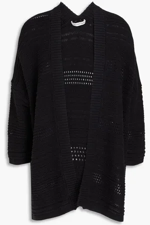 AUTUMN CASHMERE Pointelle-knit cotton cardigan - White