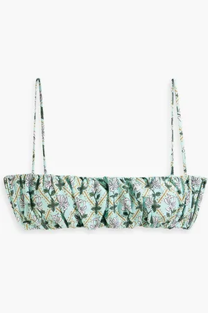 Agua by Agua Bendita Maranon Herbal printed bikini top - Green