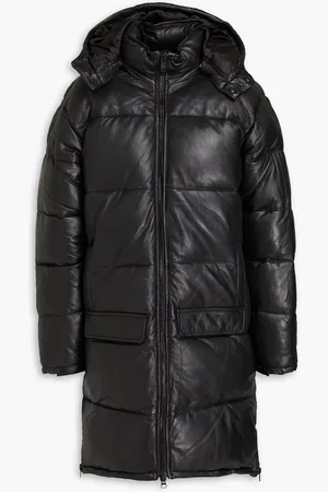 Deadwood Yotei quilted leather hooded coat
