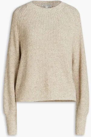 AUTUMN CASHMERE Donegal ribbed-knit sweater - Neutral