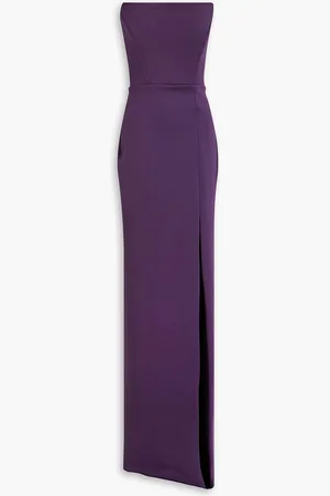RHEA COSTA Strapless stretch-jersey gown