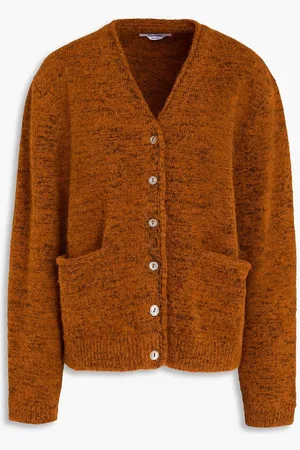 RE/DONE Marled knitted cardigan - Brown