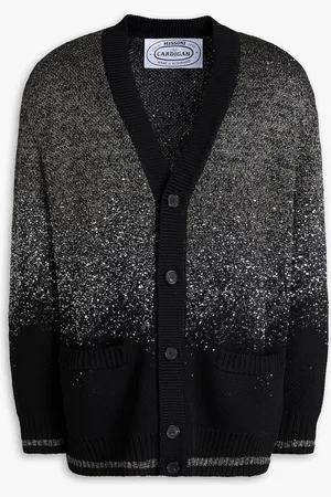 Missoni Sequin-embellished metallic knitted cardigan