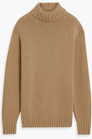 Helmut Lang Knitted turtleneck sweater - Brown