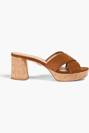 VERONICA BEARD Dory suede platform mules