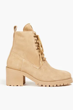 Maje Suede ankle boots - Neutral