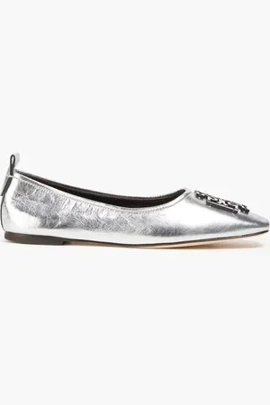 Tory Burch Metallic leather ballet flats - Metallic