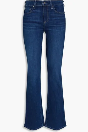 Paige Mid-rise bootcut jeans - Blue