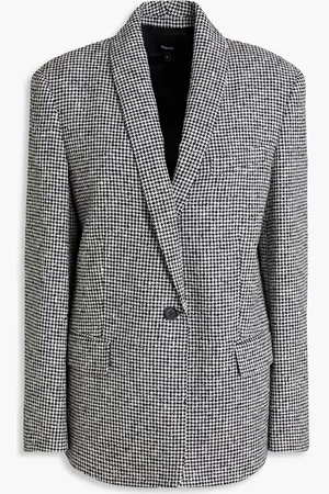 THEORY Houndstooth tweed blazer