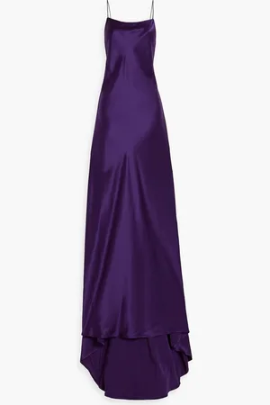NILI LOTAN Elizabeth silk-satin gown