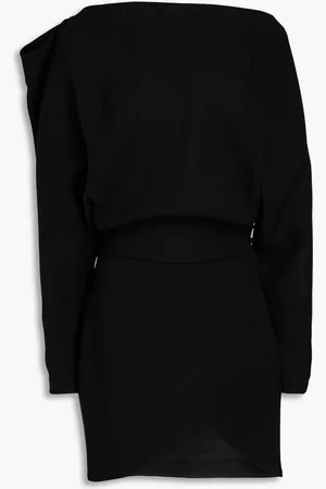 Khaite Juniper draped stretch-twill mini dress
