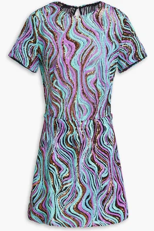 Maje Sequined tulle mini dress