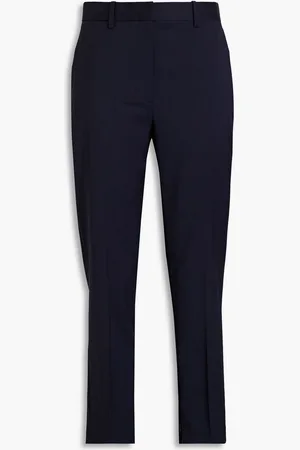 Helmut Lang Wool-twill slim-leg pants - Blue
