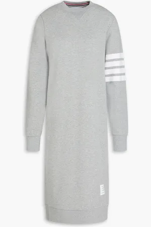 Thom Browne Striped French cotton-terry dress