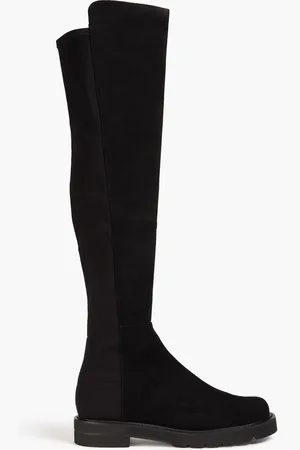 Stuart Weitzman Microstretch and suede over-the-knee boots