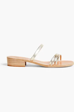 Ancient Greek Sandals Siopi metallic faux leather sandals - Metallic