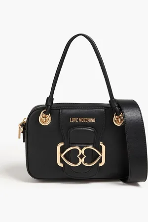 Moschino Embellished faux leather tote