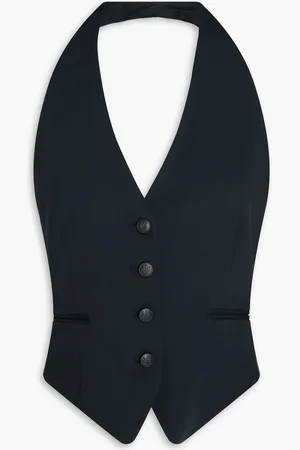 RAG&BONE Ethel crepe halterneck vest