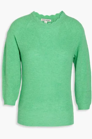 AUTUMN CASHMERE Ribbed cashmere sweater - Green