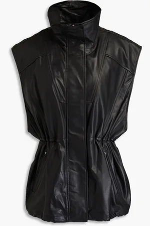 RAG&BONE Monica gathered leather vest