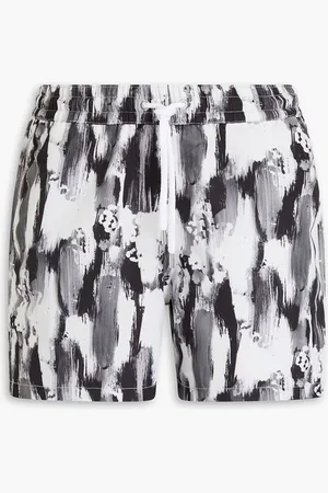 Frescobol Carioca Short-length printed swim shorts