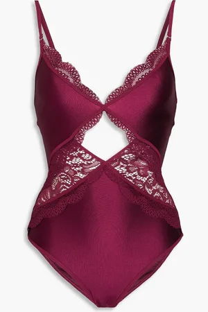 ZIMMERMANN Cutout stretch-lace swimsuit