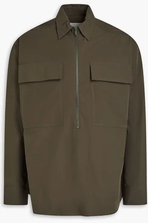 STUDIO NICHOLSON Cotton-poplin shirt - Green